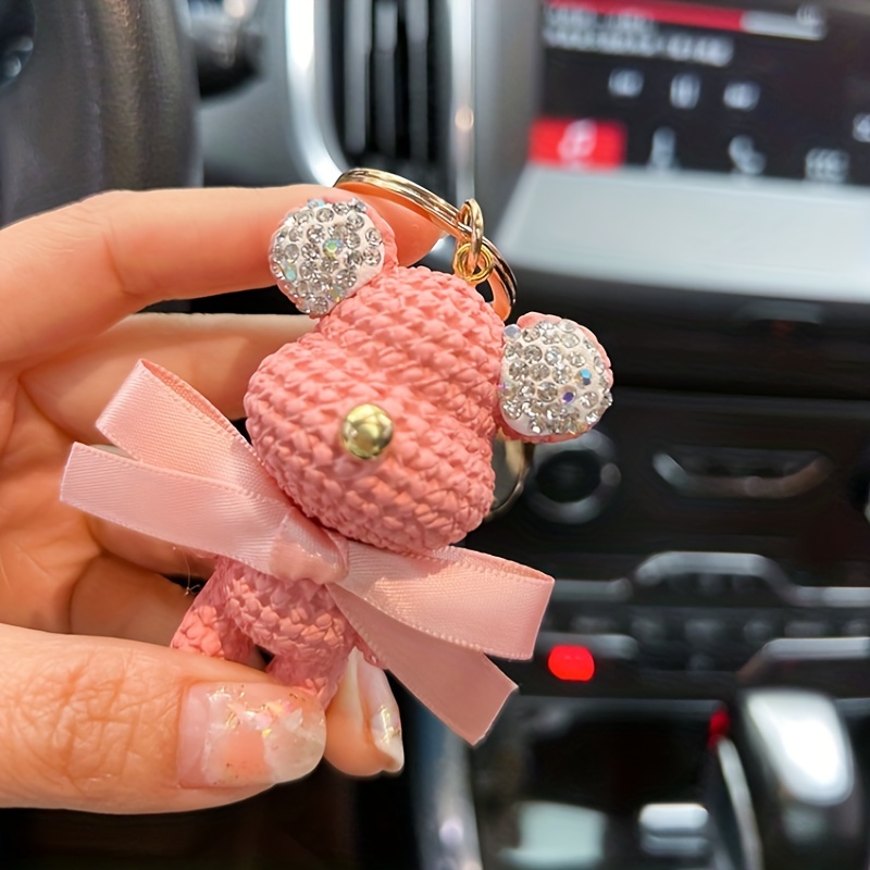 Creative Artificial Diamond Key Chain Inlaid Rhinestone Resin