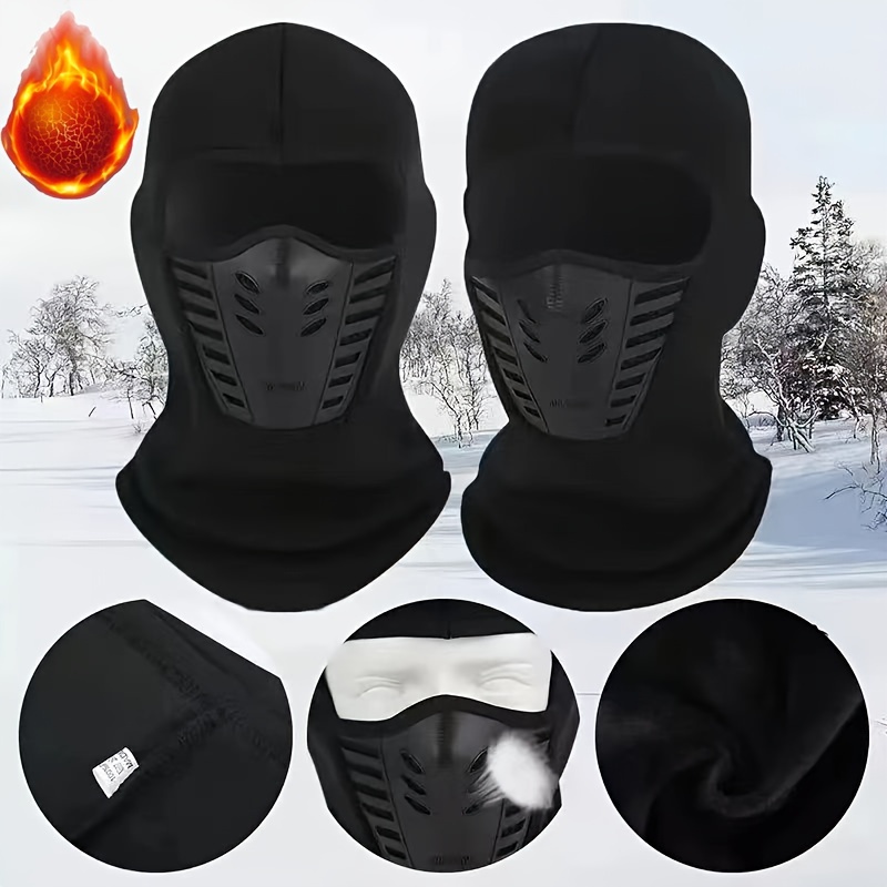 1pc Balaclava Ski Mask Polar Fleece Warm Full Face Mask For Cold