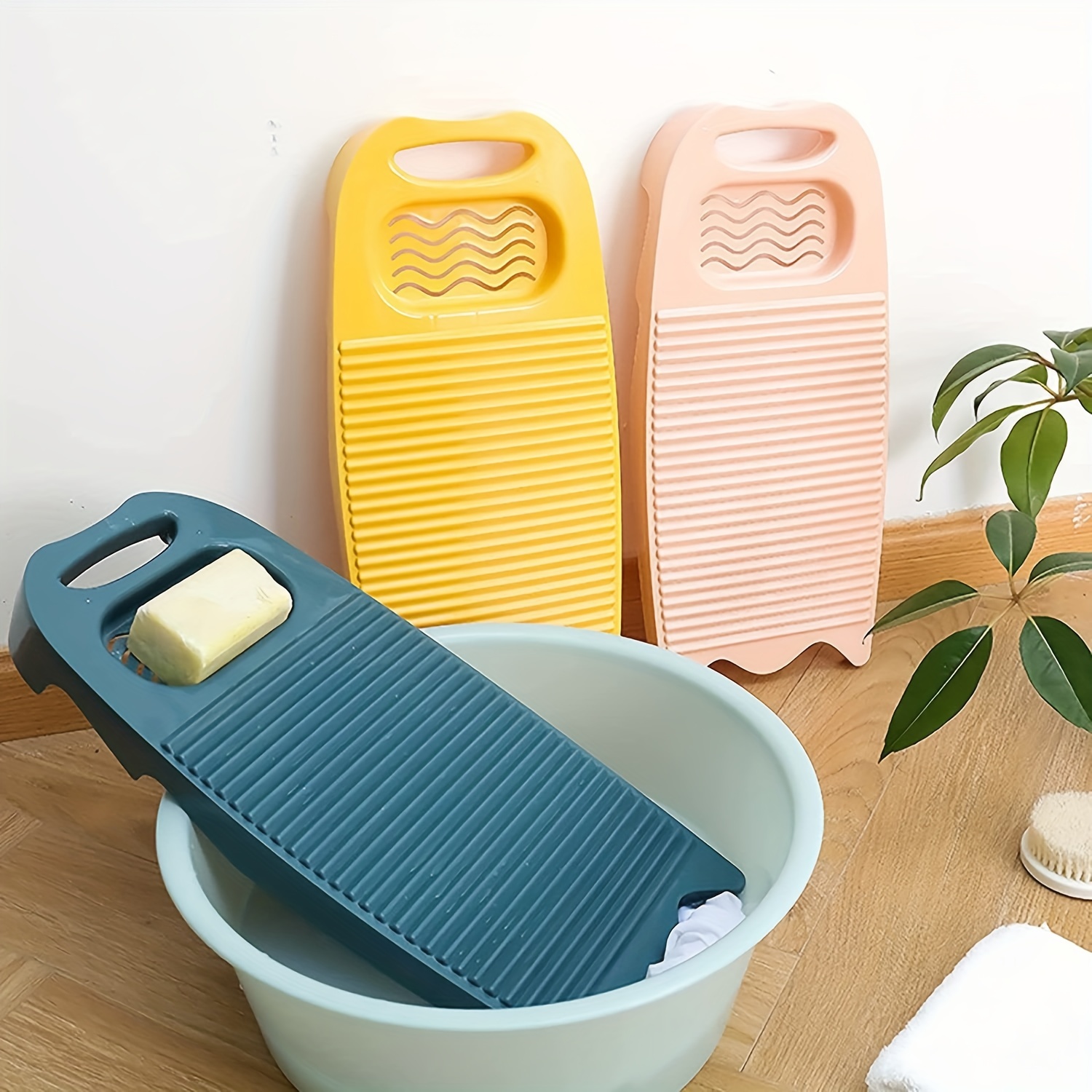 Portable Non Slip Washboard Plastic Hand Washing Board - Temu