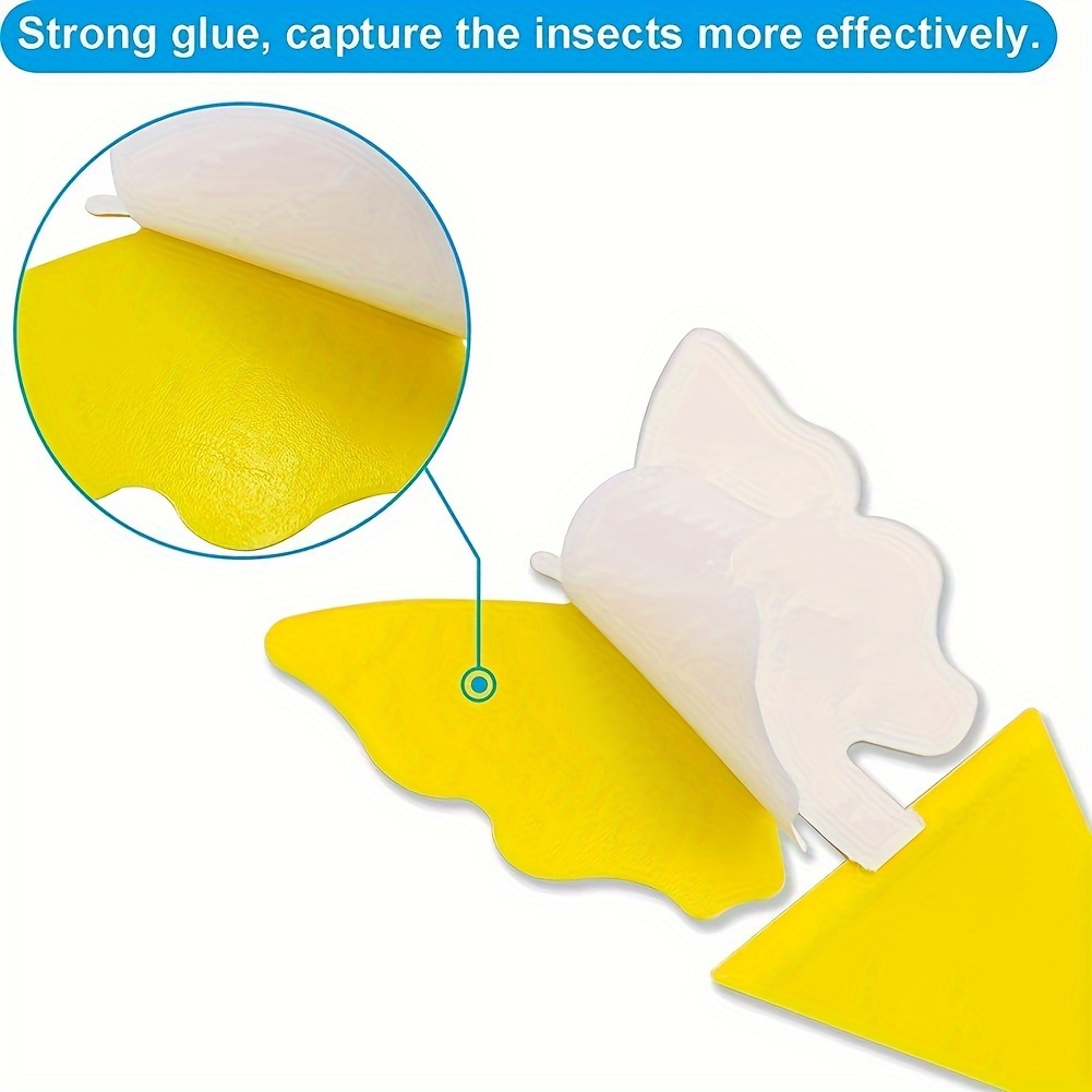 Gnat, and Fruit Fly Trap: Yellow Dual Sided Glue Insect Catcher to