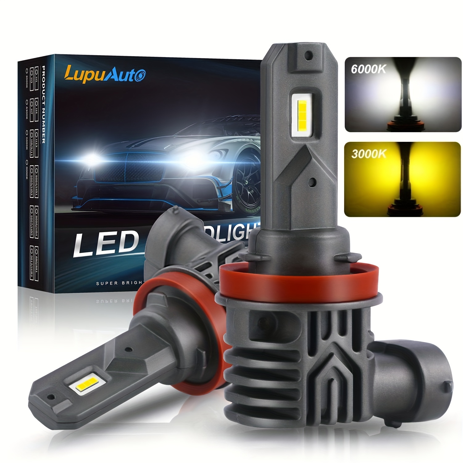 H11 Led Fog Lights H11/h8/h9 9006/hb4 9005/hb3 Fog Lamp - Temu