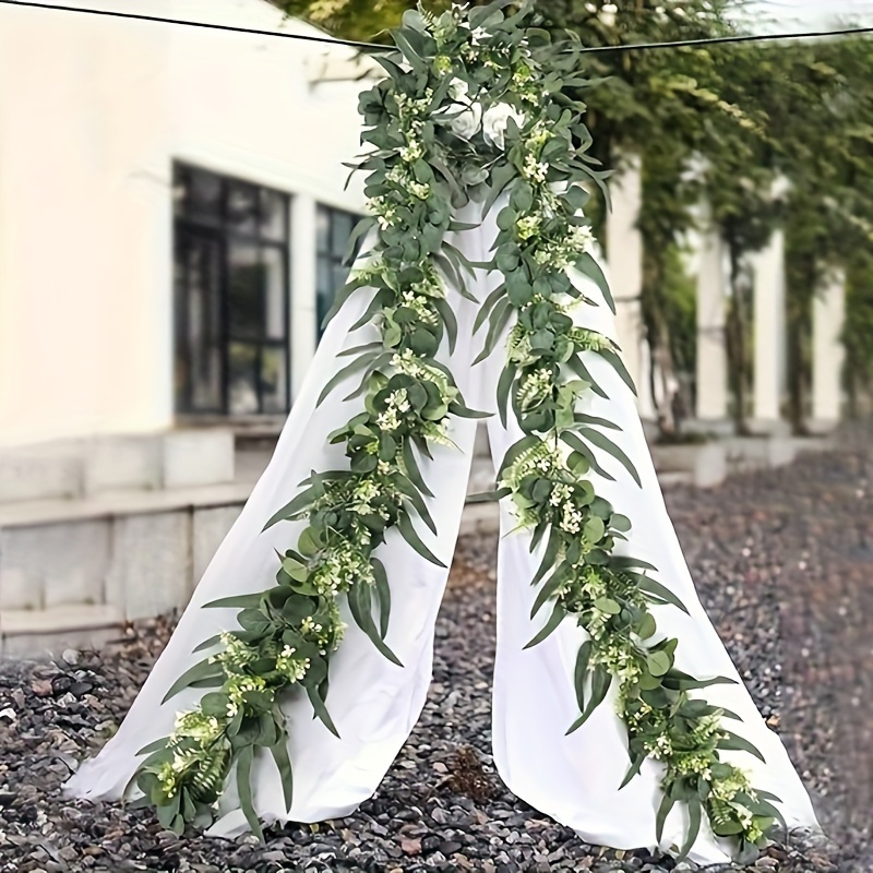 6 ft Green Artificial Boston Fern Leaves Faux Vine Greenery Garland
