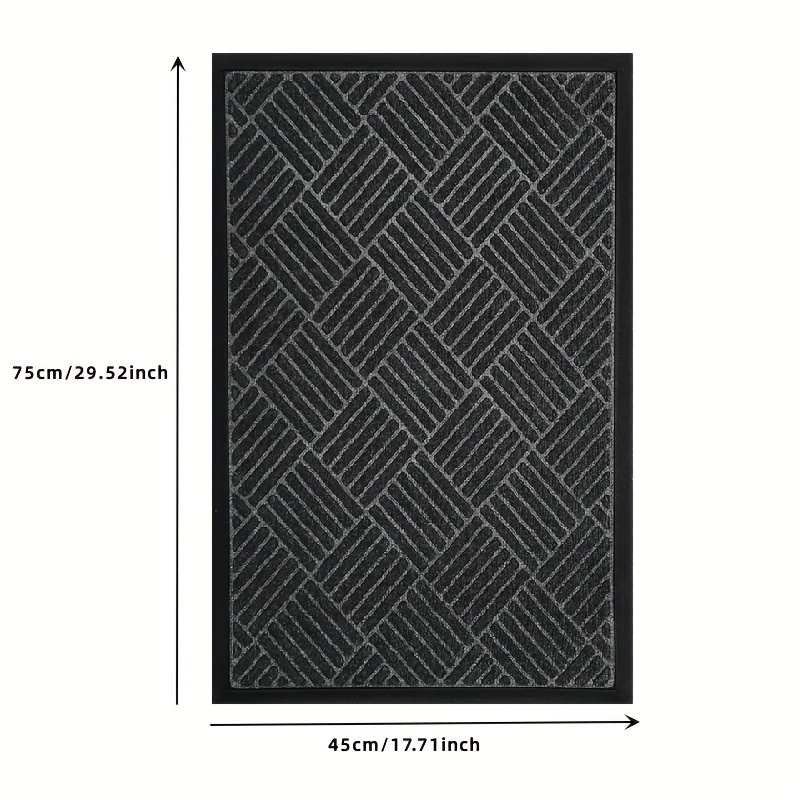 Outdoor Door Mats Household Entry Welcome Mat Carpet, Doorway Absorbent and  Dustproof Floor Mat, Rubber Anti-Slip Footpads, Thickened Wear-Resistant