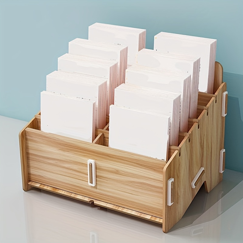 Caja Almacenamiento Cartón 1 Pieza 2 Compartimentos Caja - Temu
