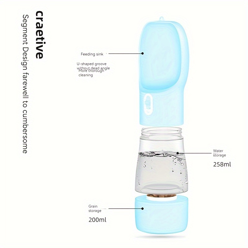 Dog Water Cup Multi-function Feeding Portable Water Cup Drinking