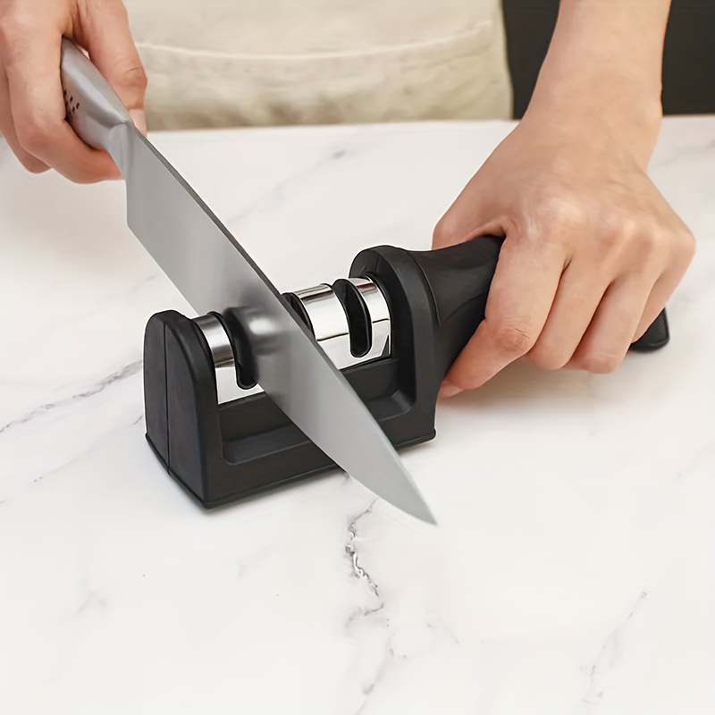 Kitchen Knife Sharpener 3 Stage Pro Knife Sharpening Tool Helps Repair  Restore