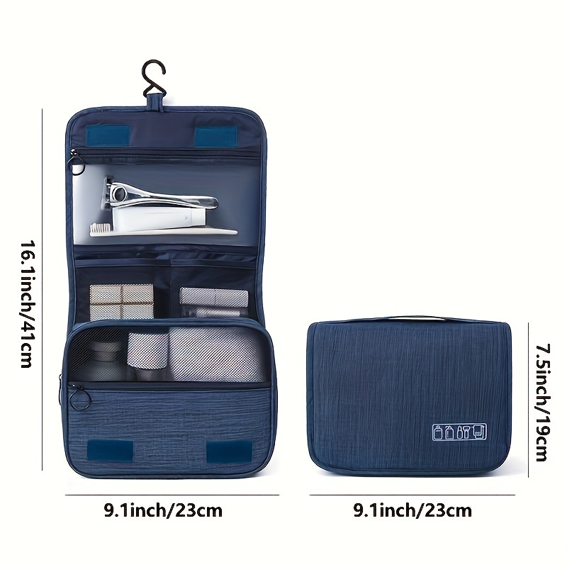 Makeup Bag With Compartments Folding Toiletry Bags Portable Wash Bag Travel  Waterproof Cosmetic Bags Multifunctional Dry & Wet Separation 