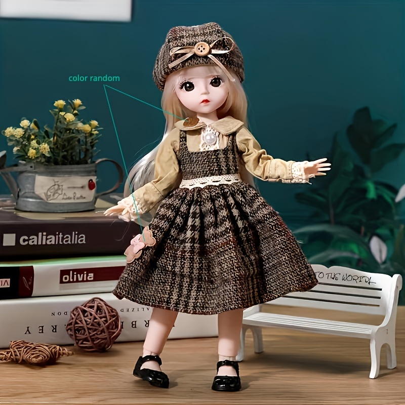 Fashion 1/6 Scale Female Dolls Clothing Female Clothes Set Figure Doll  Clothes Uniform Outfit Costume for 12 Dolls Clothing Accs Dress up Green 