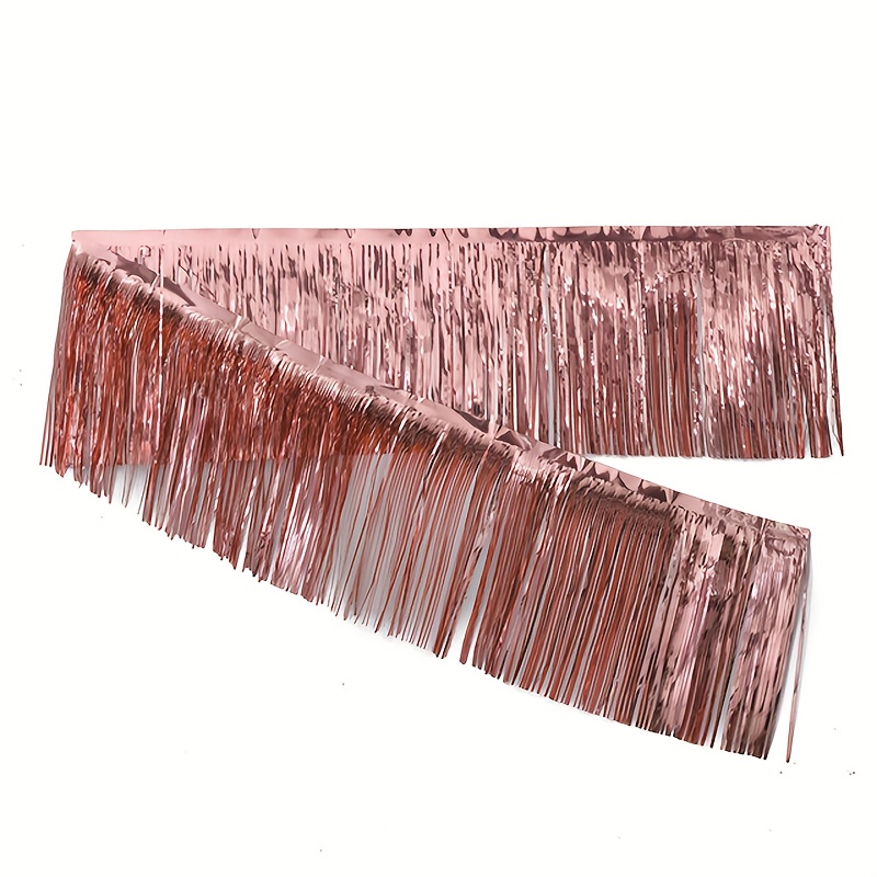 Iridescent Red Backdrop Fringe, Iridescent Red Streamers For Red