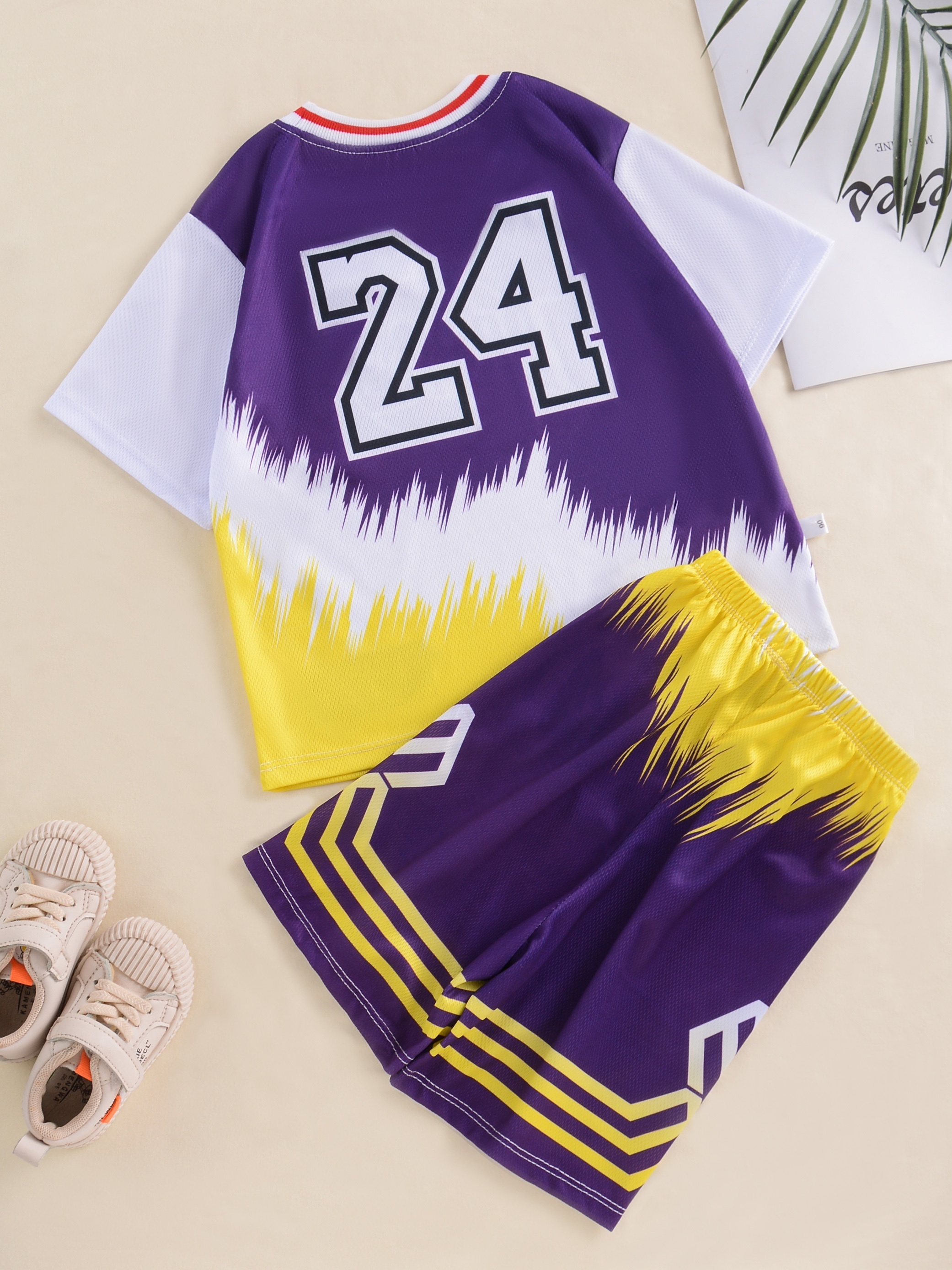 Maillot de Basketball pour Enfants, No.23 Lakers Jersey Ensemble