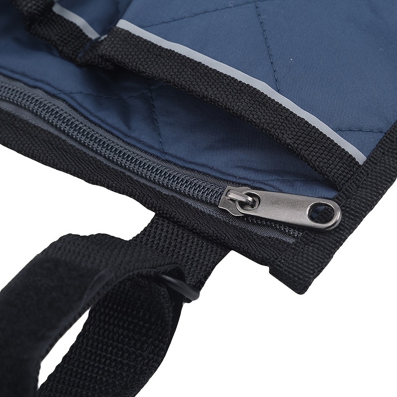 1pc hanging bag stroller storage bag with multiple pockets stroller armrest bag with reflective strip portable foldable storage bag details 9