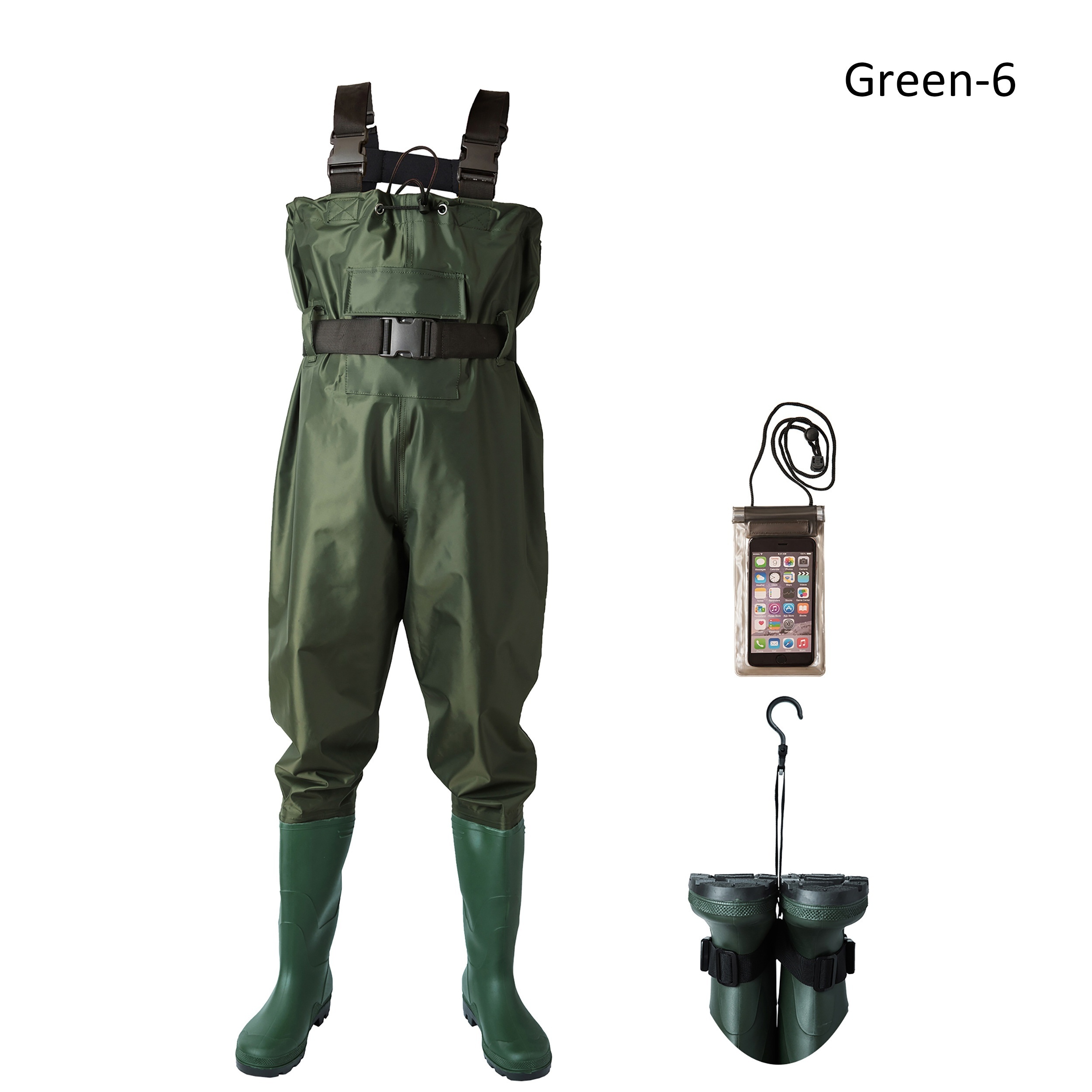  Fishing Wader Clothes Men and Women Portable Chest Overalls  Waterproof Clothes Wading Pants Stockings Foot Suitable for Fishing and  Agriculture, Green, 5XL (EU45US11) : Sports & Outdoors