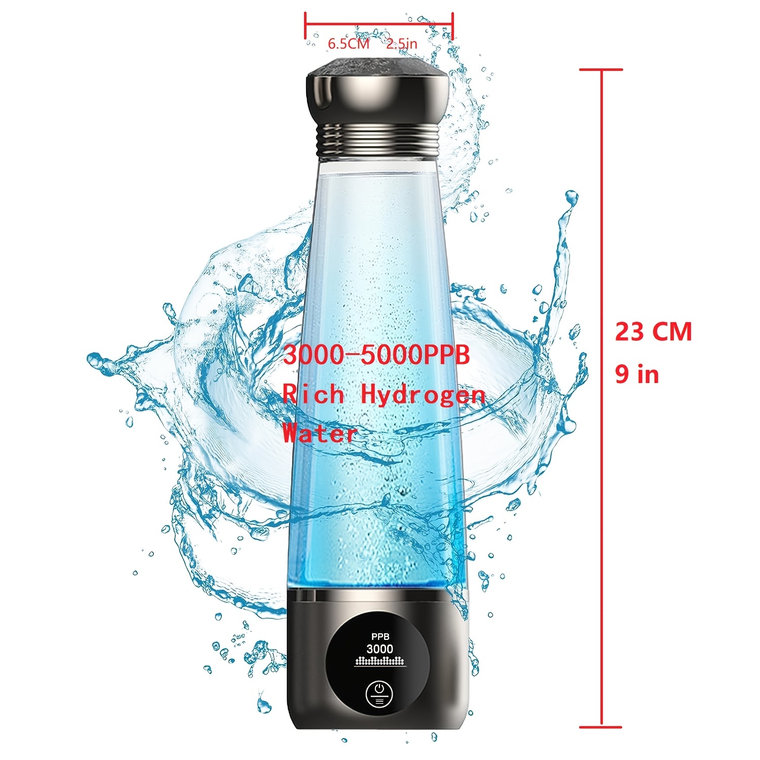 Hydrogen Rich Water Bottle Hydrogen Water Generator Hydrogen Water Maker  Alkaline Water Bottle Ionizer Electrolysis Hydrogen Rich Water Pem  Technology