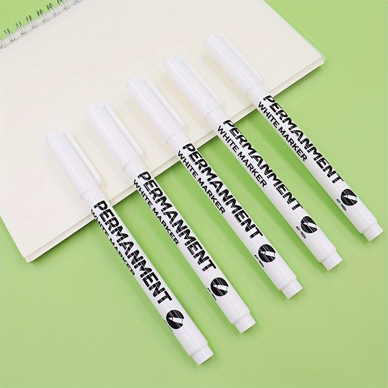 White Marker Pen 1.0 Alcohol Paint Oily Waterproof Tire Painting