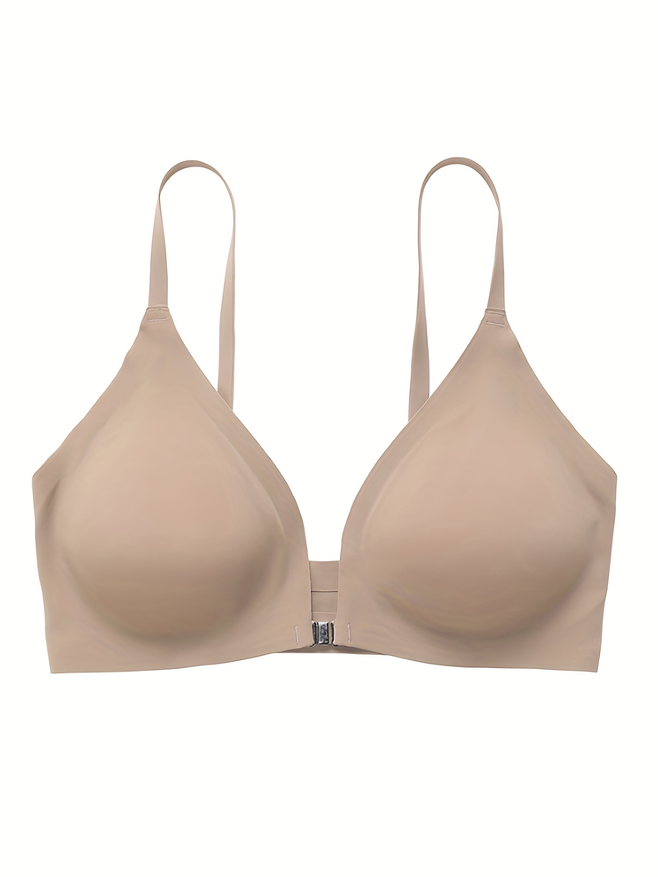 Front Buckle Push Bras Comfy Breathable Everyday T shirt Bra - Temu United  Arab Emirates