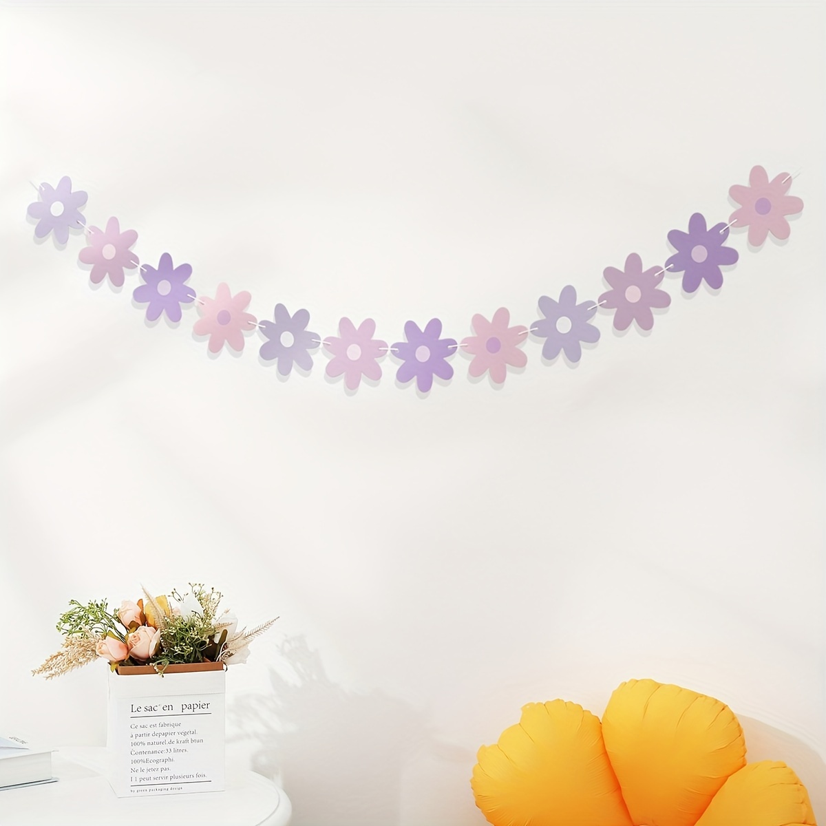 Daisy Boho Banner Party Decorations Groovy Party Favors - Temu