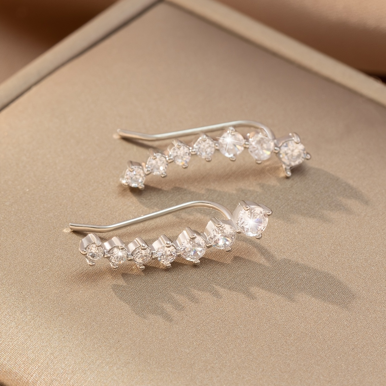 7pcs Zirconia Bridal Ear Studs Set