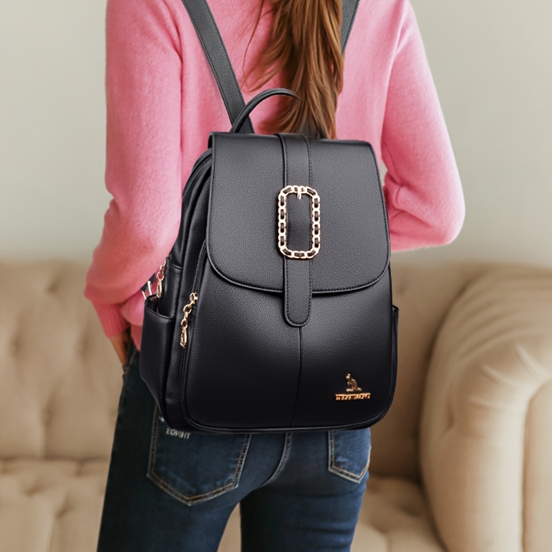 solid color simple practical multi pocket shoulder Temu Australia