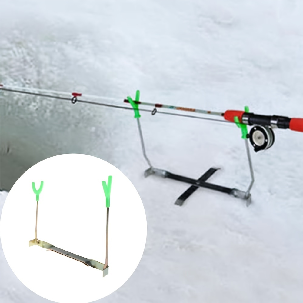 1pc Foldable Fishing Rod Stand Holder Ice Fishing Rod Rack - Temu Canada