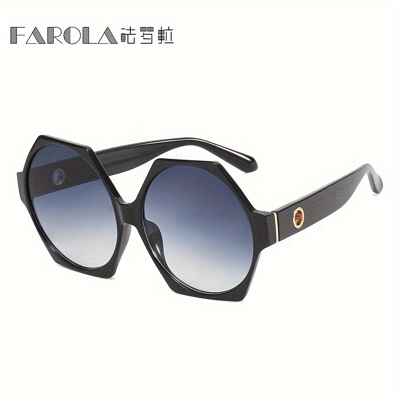 Oversized Polygon Fashion Sunglasses Women Men Vintage - Temu