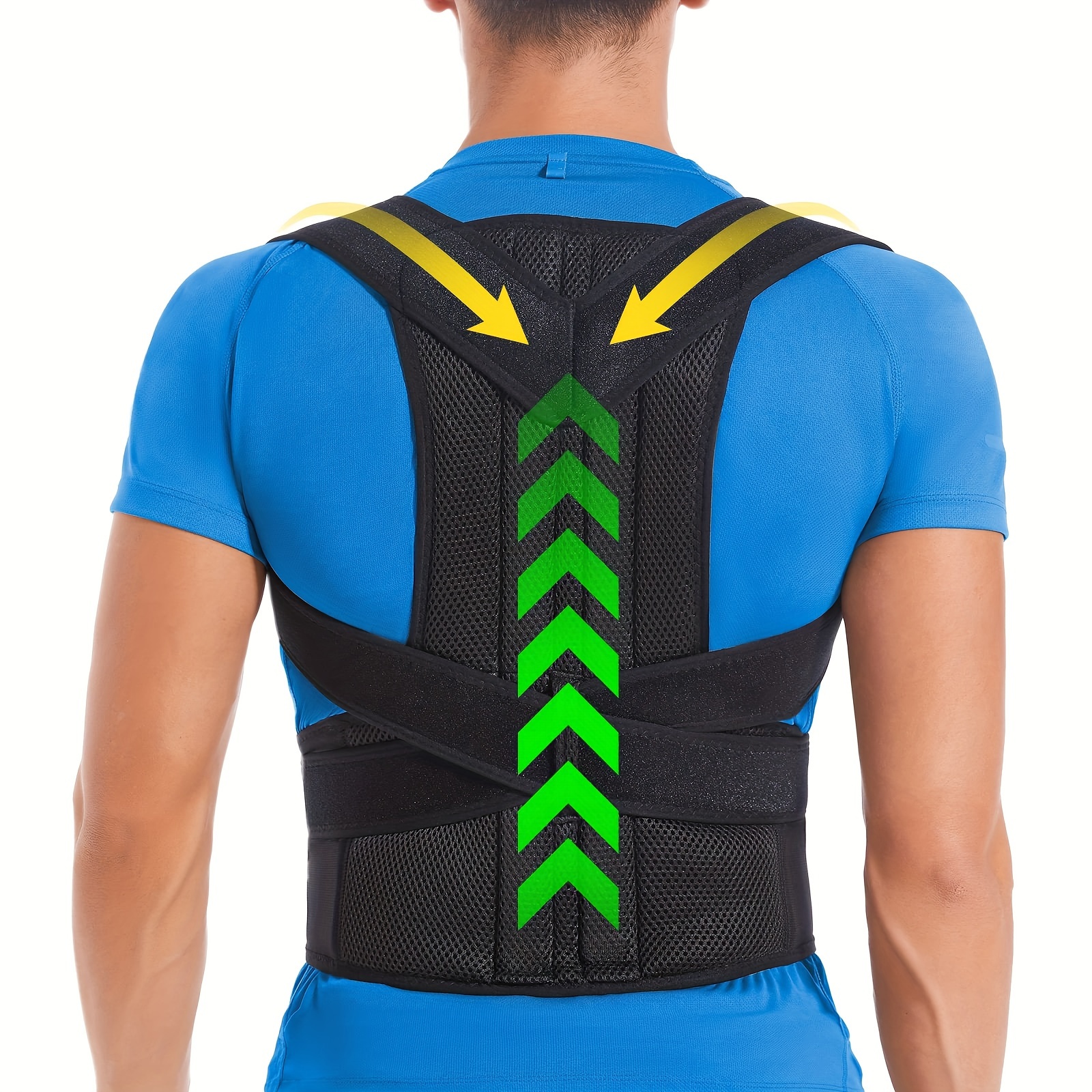PQQ Postural Corrector Metal Back Brace Straightener Rigid Posture  Corrector for Kyphosis Hunch Relief, and Hunchback Or Lordosis Spine  Treatment