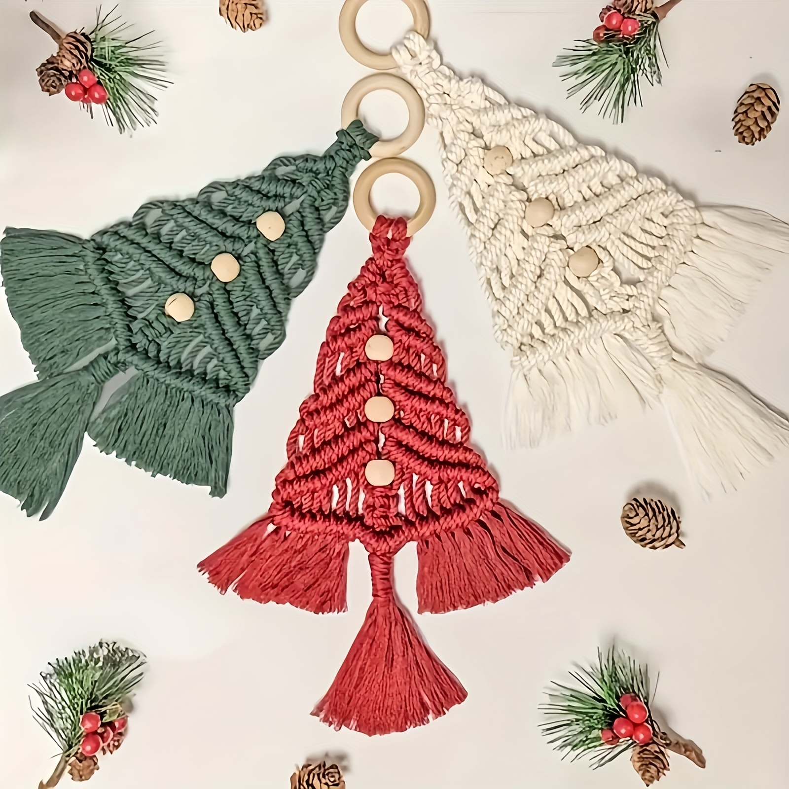 Woven Christmas Tree Diy Kit Christmas Crafts Gift Kit - Temu