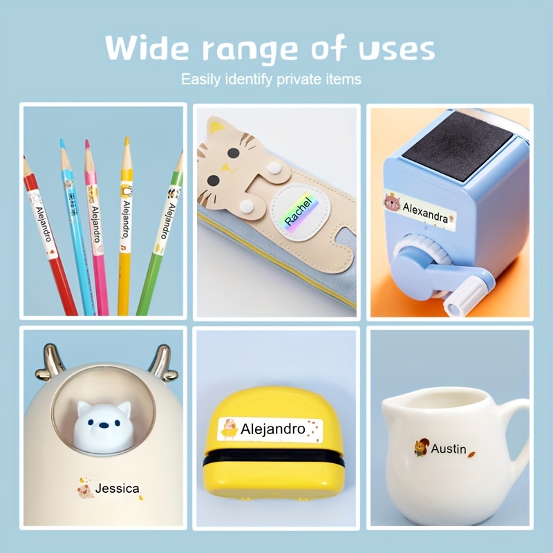 Custom Name Sticker Waterproof Office School Supplies
