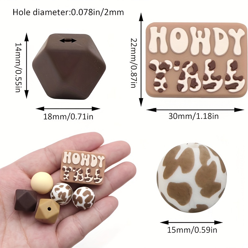 Silicone Beads Bulk Round Beads Hexagon Beads For Jewelry - Temu