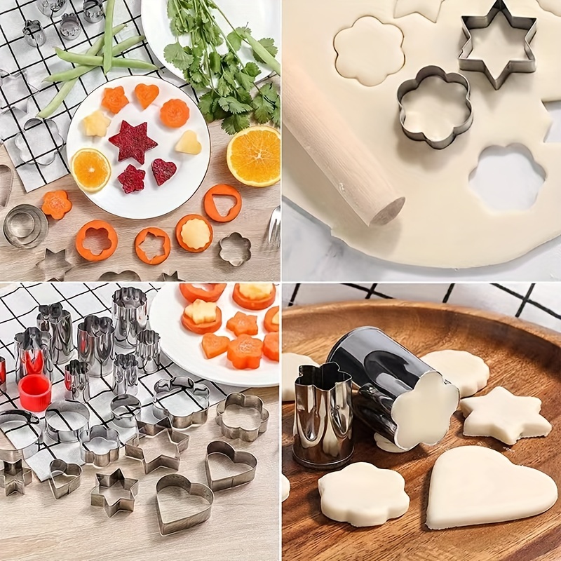 Stainless Steel Pastry Cookie Biscuit Cutter Cake Muffin Decor Mold for  Kitchen Multifunctional Tool