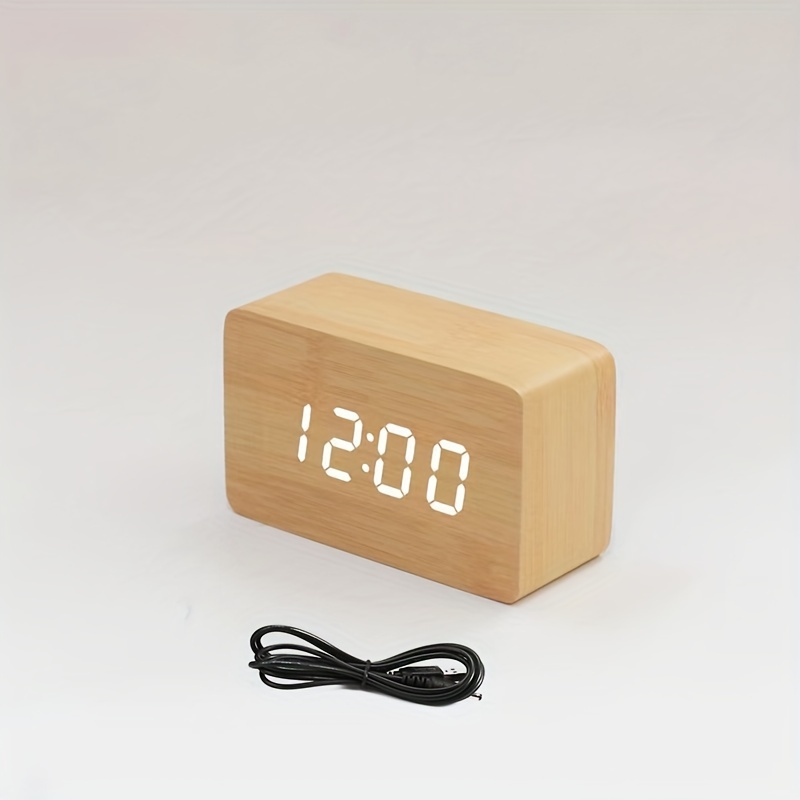 Elektrische Desktop-Uhr Elektronischer Alarm Digital Großer LED-Bildschirm  Uhr Datum Zeit Kalender Schreibtisch Uhr Home Decorations