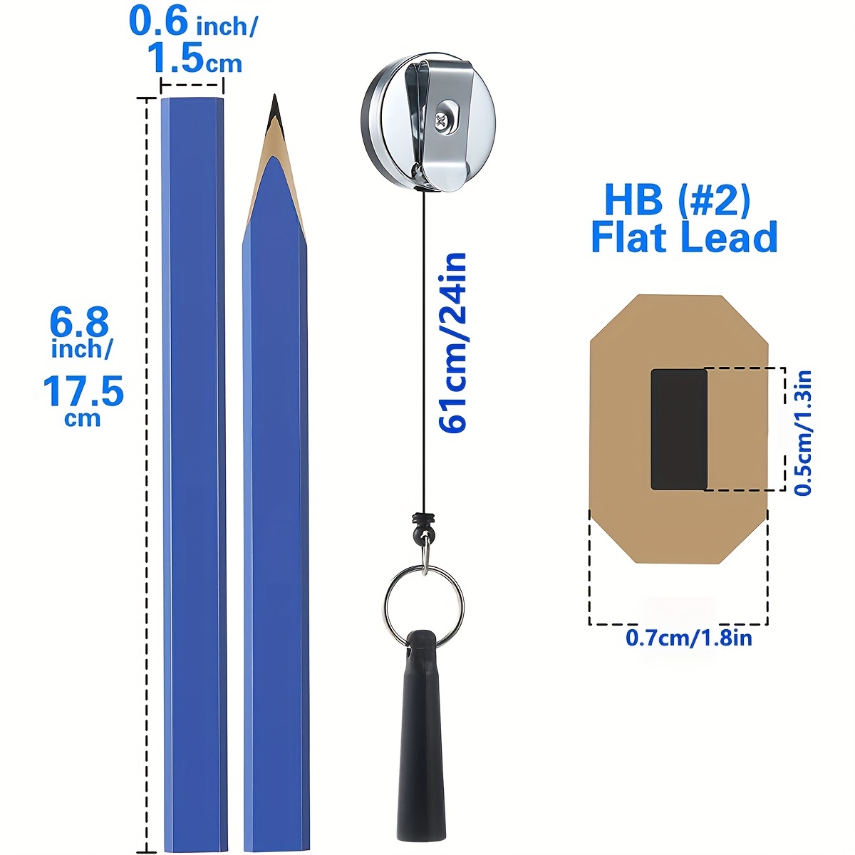 Advertising Carpenter Pencils (0.5 x 7)