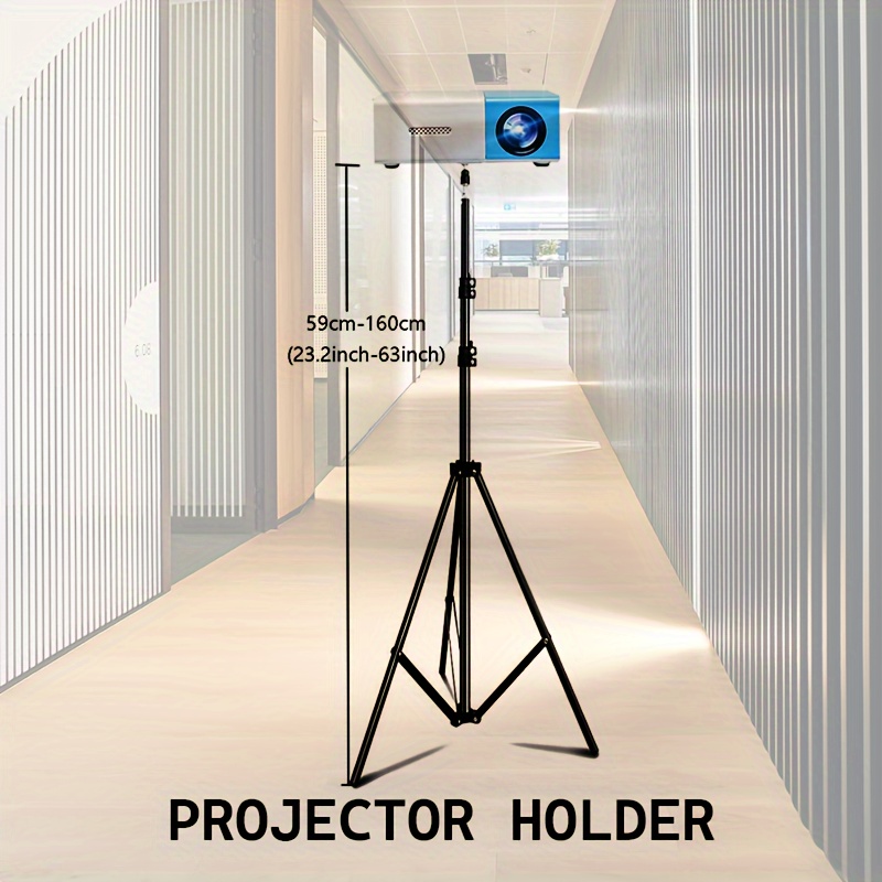 Support Projecteur Support de projecteur de trépied rétractable Mobile de  plancher Portable avec support de trépied Mobile universel de projecteur