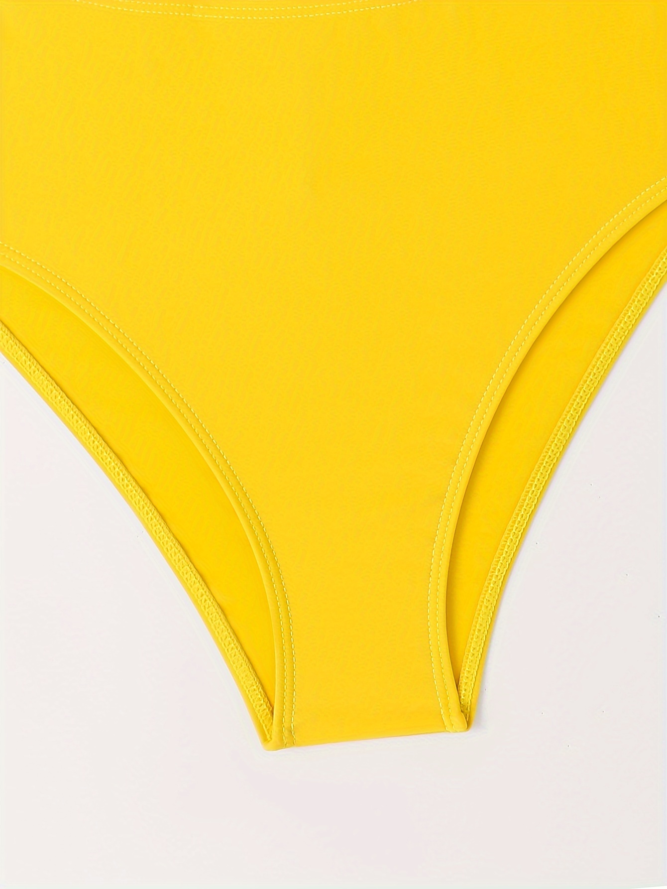  Plus Size Twist Front Criss Cross Knit Bandage Bikini Set Two  Piece Bathing Suit Yellow : Clothing, Shoes & Jewelry