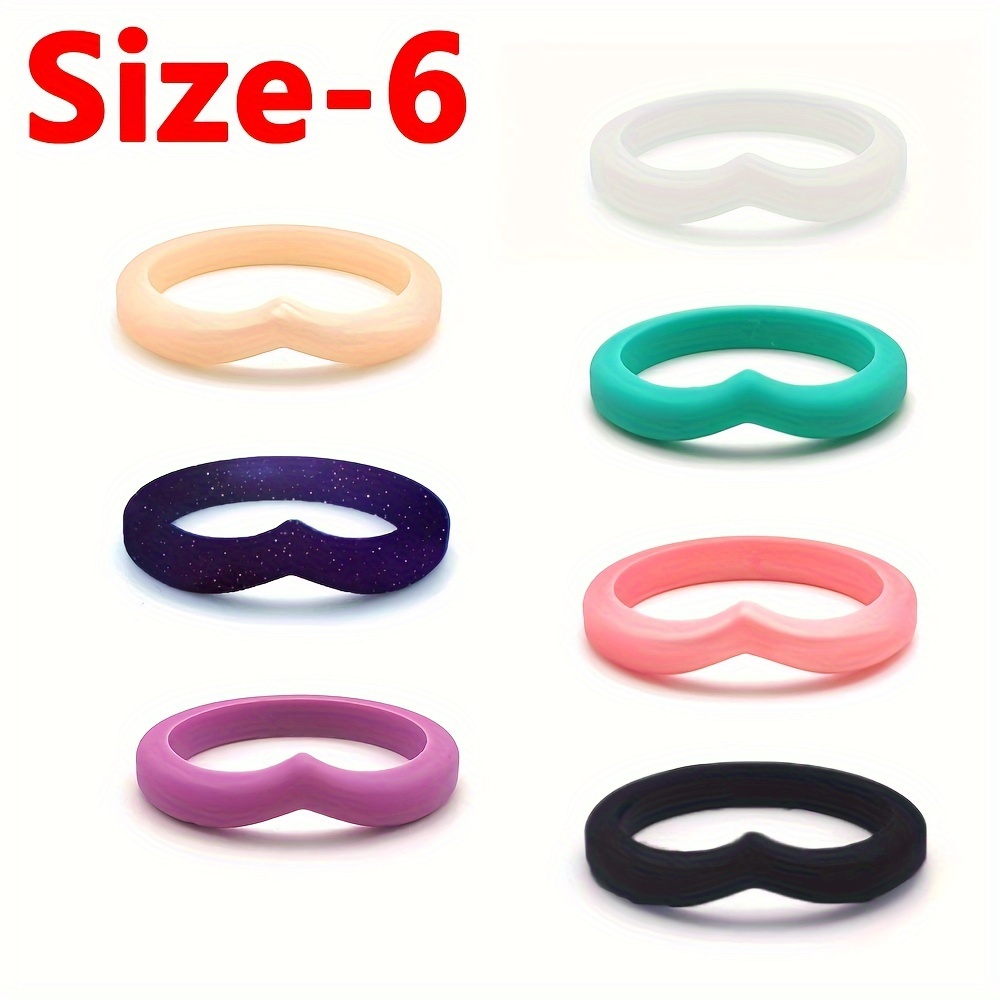 Silicone Rings Women Wedding Rubber Bands Hypoallergenic Flexible