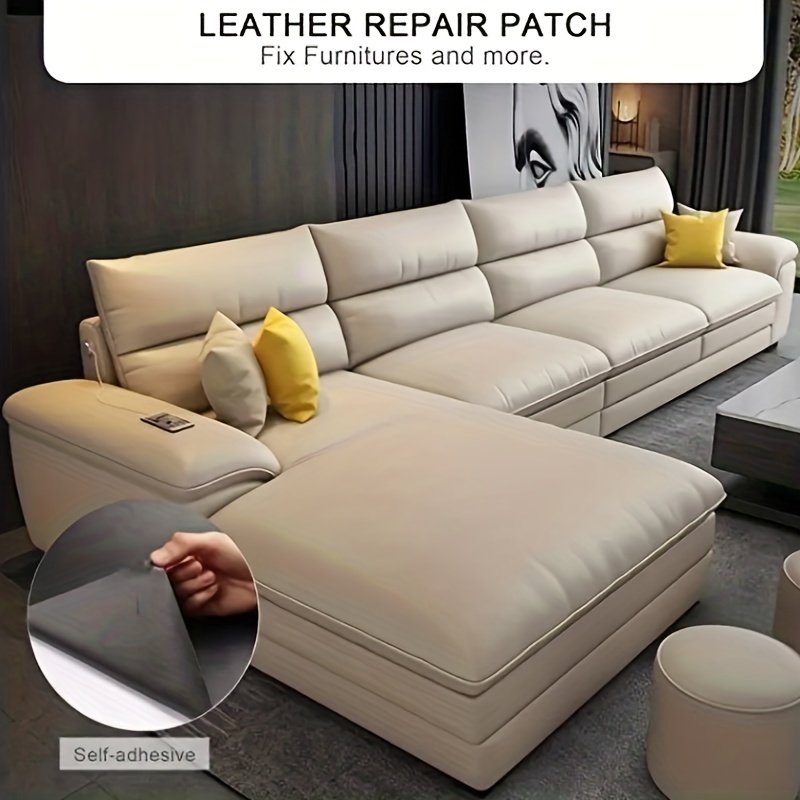 Parche de cuero autoadhesivo para reparación de sofá, adhesivo para  muebles, mesa, silla, bolsa de asiento, arreglo de cama, piel Artificial de  PU - AliExpress