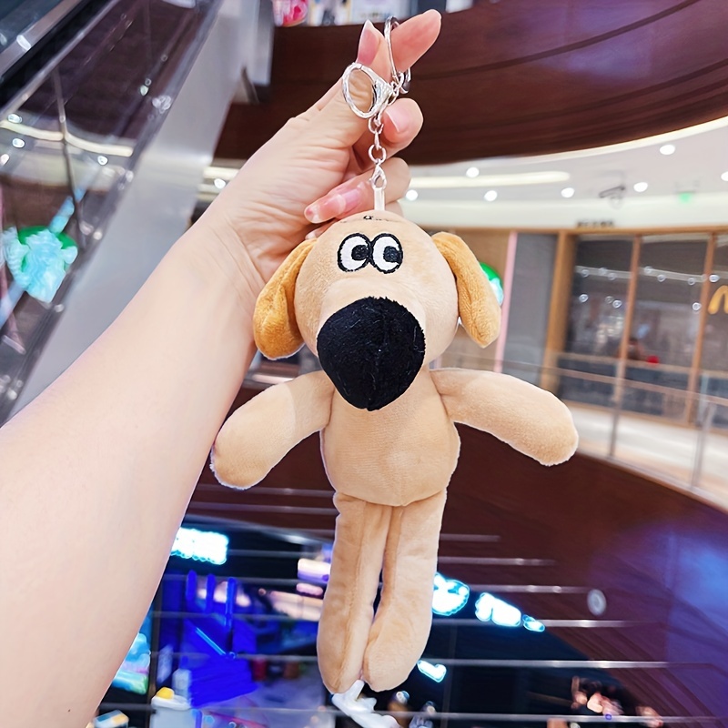 Dog clearance plush keychain