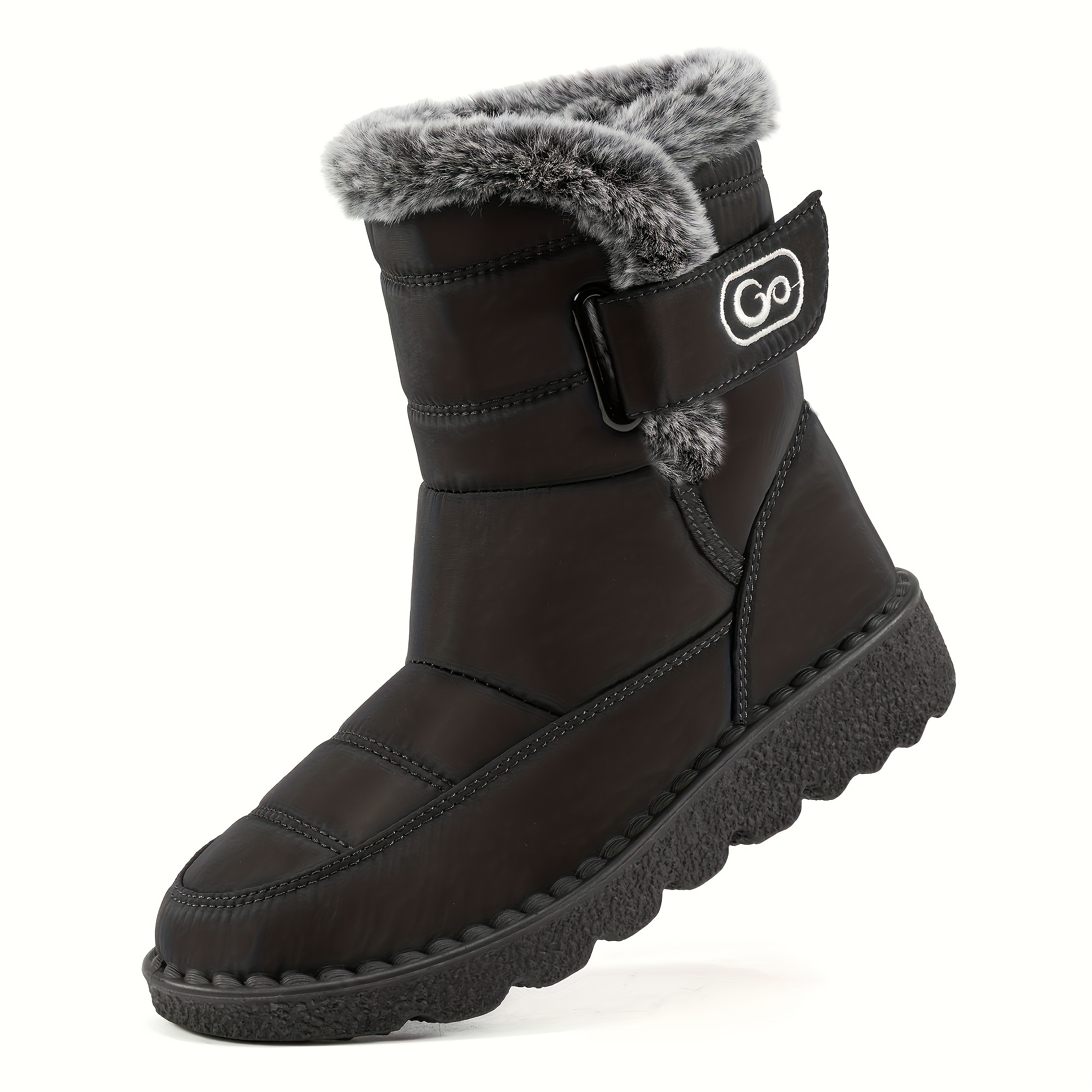 Non Slip Fur Lined Thermal Snow Boots Slip Wear Resistance - Temu