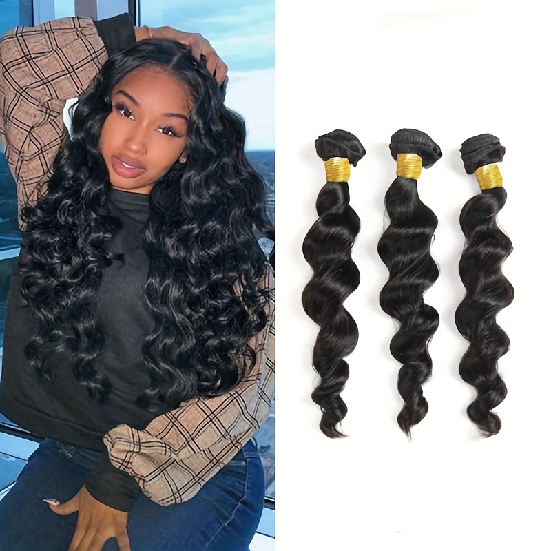 Human Hair Weave Brazilian Body Wave Human Hair Bundles 1Pcs Weave Hair  Human Bundles Brazilian Virgin Remy Hair Extensions for Black Women,  Natural