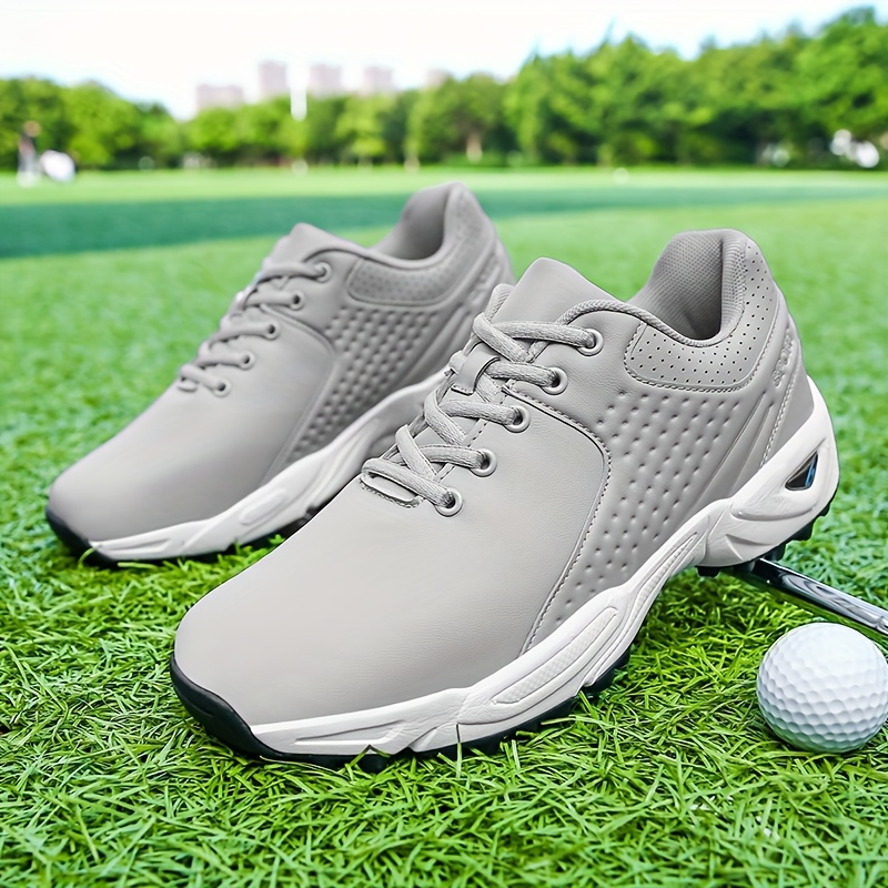Men's Trendy Professional Golf Shoes, Comfy Non Slip Casual Durable Lace Up  Sneakers For Men's Outdoor Activities
