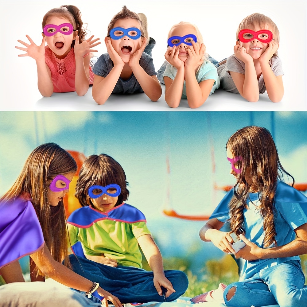 Capas y máscaras de superhéroes para niños, disfraces de