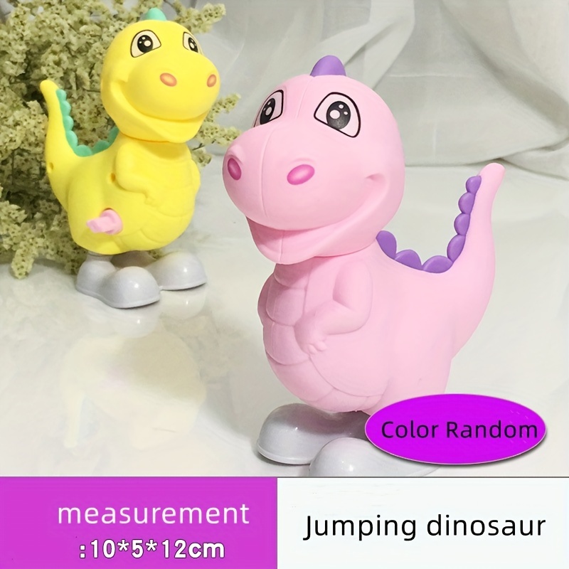 New Clockwork Toy Children's Cartoon Winding Creative Jumping Dinosaur  Puzzle Small Animal Baby Gift