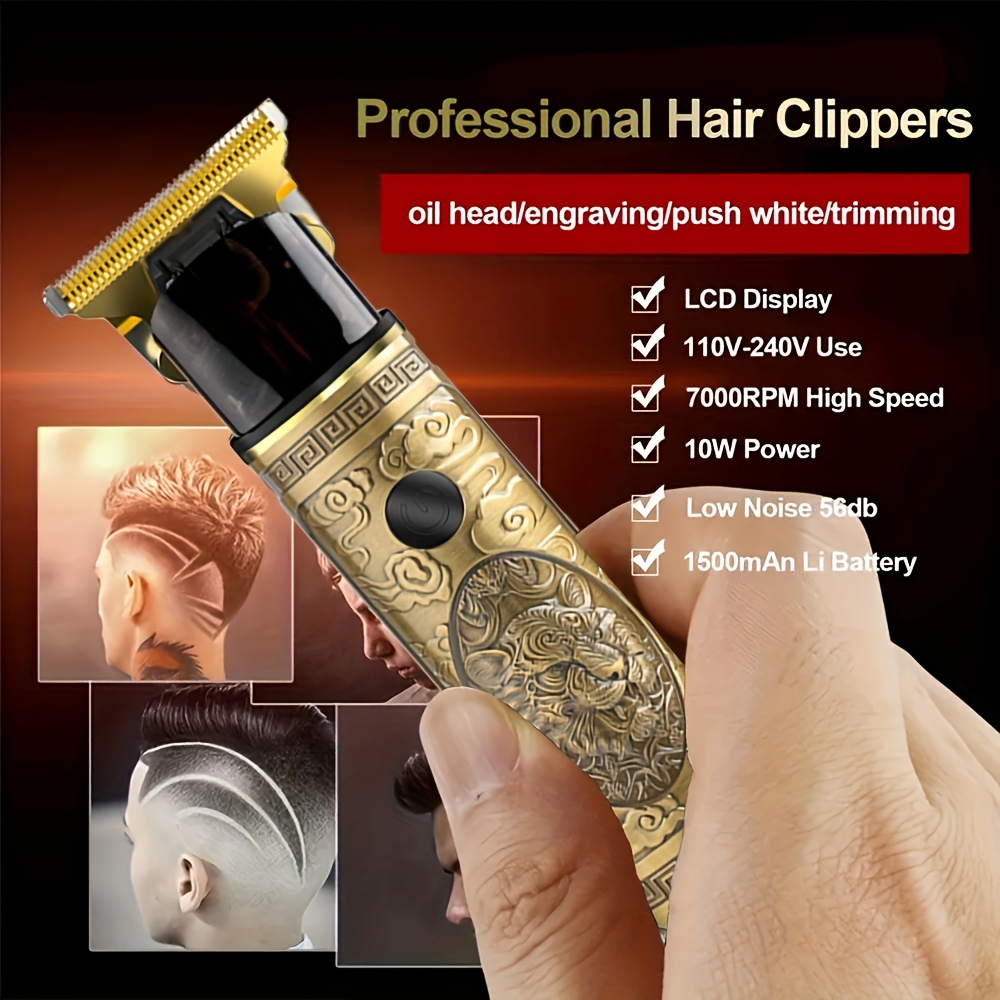 BIG SALE Zero Gapped Hair Clipper Electric Wireless Mens Hair