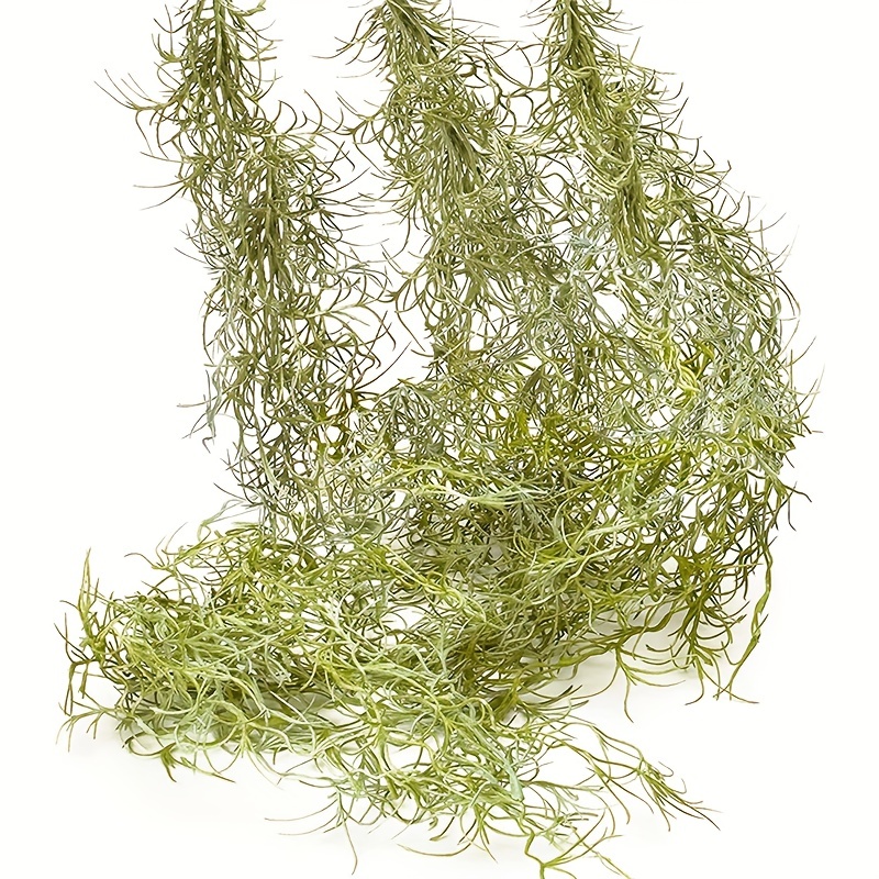 Artificial Spanish Moss Hanging Bush, Silk Hanging Bushes