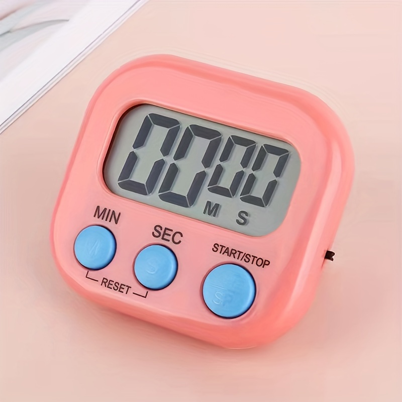 Digital Timer With 3 In 1 Clock/alarm Clock Function, Magnetic Kitchen  Timer, Countdown Stopwatch Timer, Time Management For Kitchen/study/sport  (whit