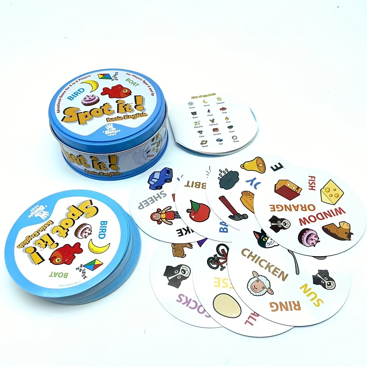 55pcs Dobble Card Game Family Party Entertainment Kids Playing Board Games  