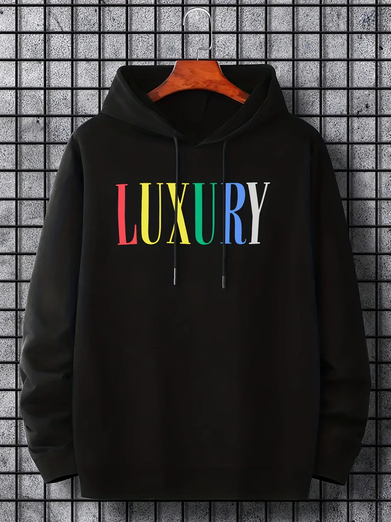 Plus Size Mens Rainbow Luxury Print Casual Hoodie Sweatshirt With Pocket  Drawstring Hooded Pullovers Sweat Shirt Mens Autumn And Winter Outfits, Discounts For Everyone