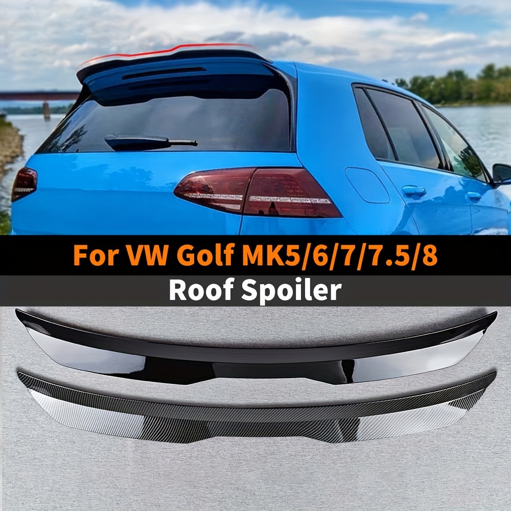 Roof Spoiler for Volkswagen VW Golf 7 MK7 VII 7 7.5 GTI R 2014-2019 Rear  Trunk Roof Lip Spoiler Tail Wing (ABS)