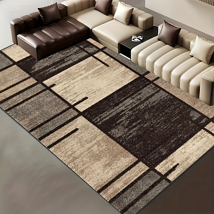  Alfombras modernas para sala de estar, diseño de líneas negras, alfombra  grande para dormitorio, comedor, sala de estar, decoración del hogar, 31.5  x 59.1 in : Hogar y Cocina