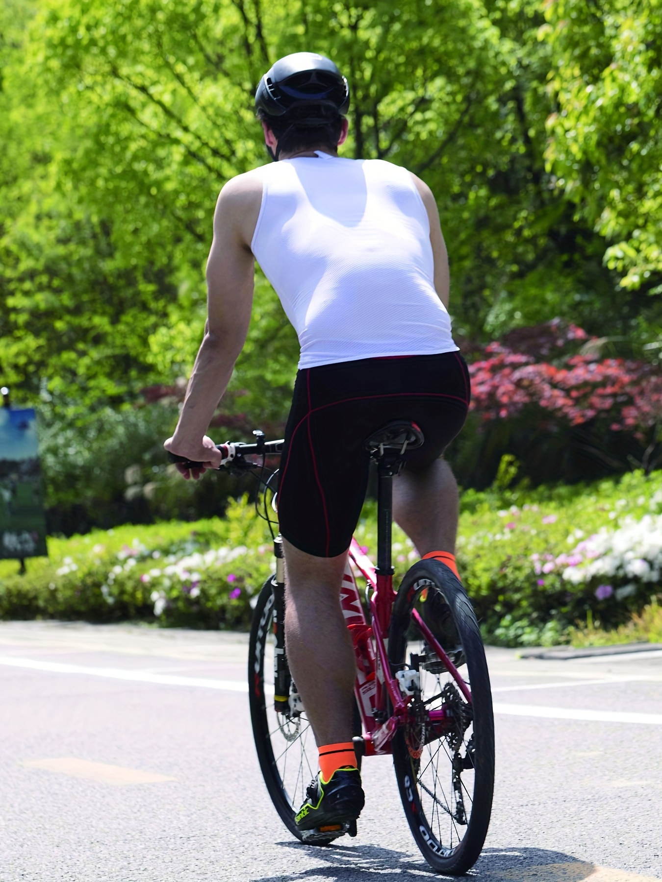 Men's Trendy Cycling Shorts 4d Padded High Stretch - Temu