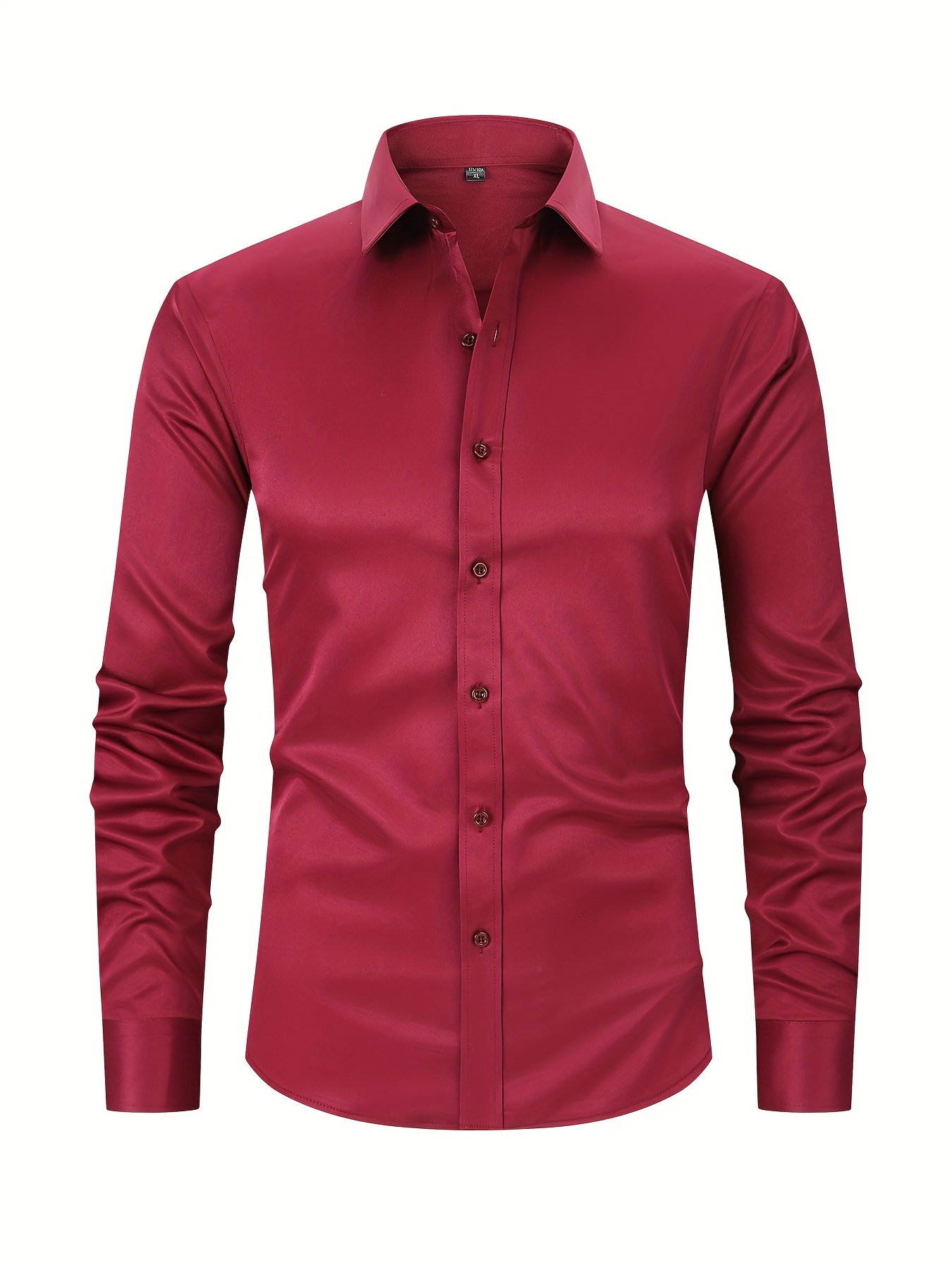 Men's Formal Classic Design Button Shirt Male Clothes Spring - Temu Canada